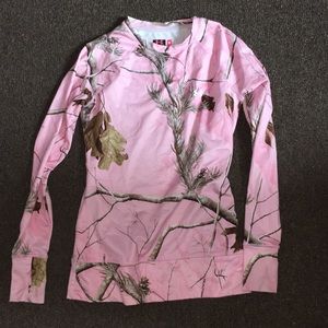 Under Armour pink camo long sleeve